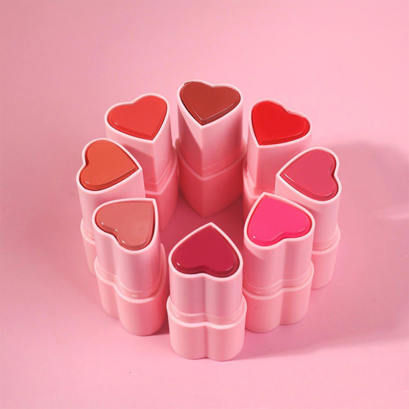 Beauty Makeup & Tools Face Blush Högkvalitativ Blush med logotyp Blusher Stick Heart Shape Blush