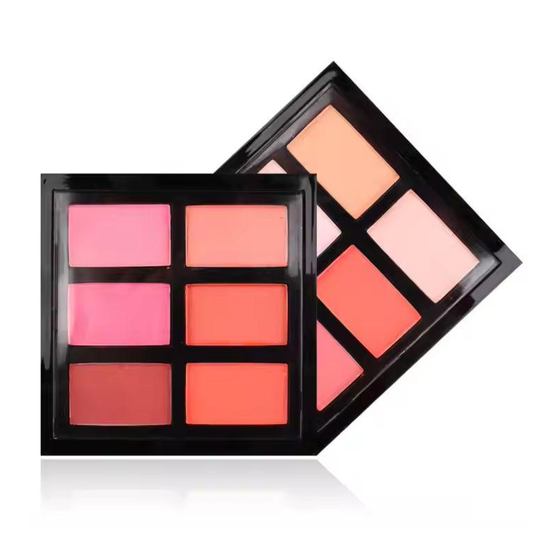 Ingen logotyp Kosmetisk Mineral rosa Organic Blush Palette