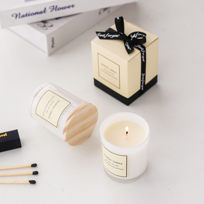 150 g romantiska runda sojavax Födelsedagsljus Doftande Lyxiga Handgjorda Veganska Doftljus Presentset