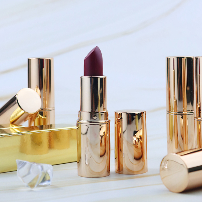 Nude Lipstick Cosmetic Sexig Red Matte Creamy Waterproof Lipstick