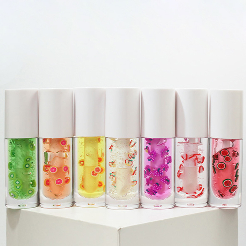 Magisk naturlig färg fruktsmak Läppglansig vegansk frukt jordgubbsbär läppolja